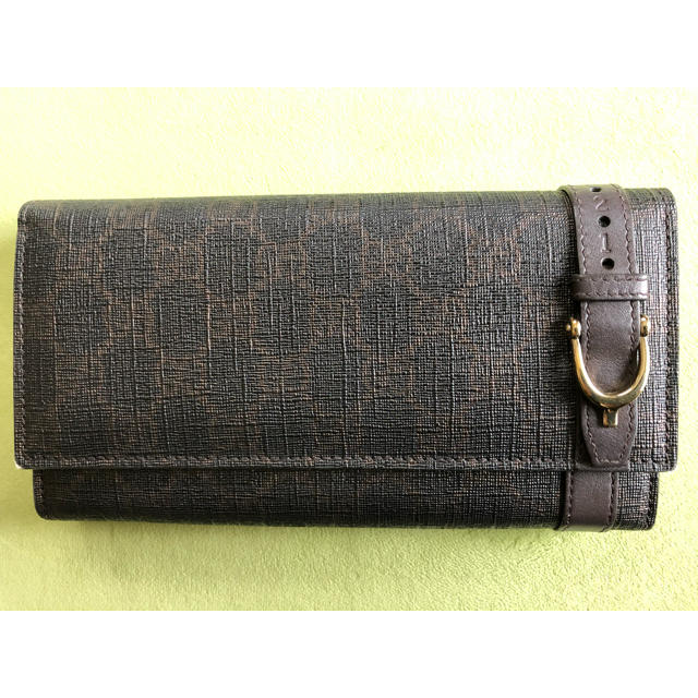 Gucci(グッチ)のGUCCI ナイロン製長財布 ダークブラウン 美品　東風様専用 レディースのファッション小物(財布)の商品写真