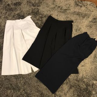 ザラ(ZARA)のZARA  ワイドパンツ　Lセット(カジュアルパンツ)