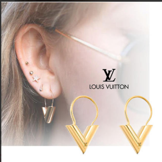 【美品】☆★Louis Vuitton★☆ エセンシャルV ピアス♡ 【美品】☆★Louis Vuitton★☆ エセンシャルV ピアス♡