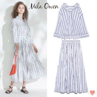 ミラオーウェン(Mila Owen)のMila Owen ミラ オーウェン　シャツセットアップワンピース(セット/コーデ)