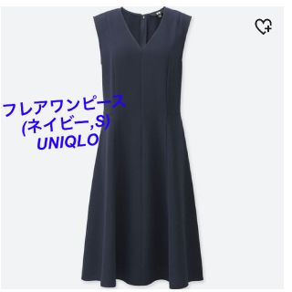 ユニクロ(UNIQLO)のユニクロ　ワンピース　ネイビー　レディースS (その他)