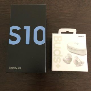 ギャラクシー(Galaxy)の新品未開封【galaxy s10】＆【galaxy buds+】セットです。(スマートフォン本体)