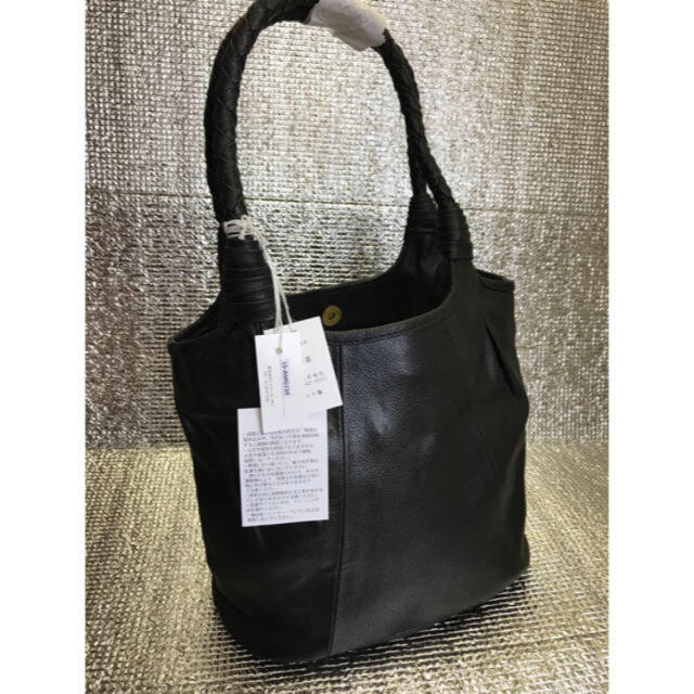 LAZY SUSAN(レイジースーザン)のショルダーバッグ トートバッグレイジースーザン 牛革 黒色 レディースのバッグ(ショルダーバッグ)の商品写真