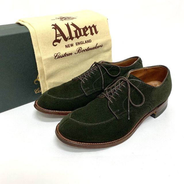 ALDEN NATORIYA 別注ヘビーステッチ Vチップ スウェードドレス/ビジネス