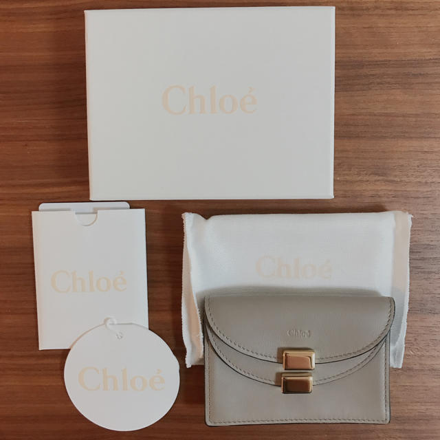 新品 Chloeクロエ ジョージア カードケース コインケース ゴールド