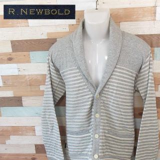 アールニューボールド(R.NEWBOLD)の【R.NEWBOLD】 美品 アールニューボールド 襟付きカーディガン サイズL(カーディガン)