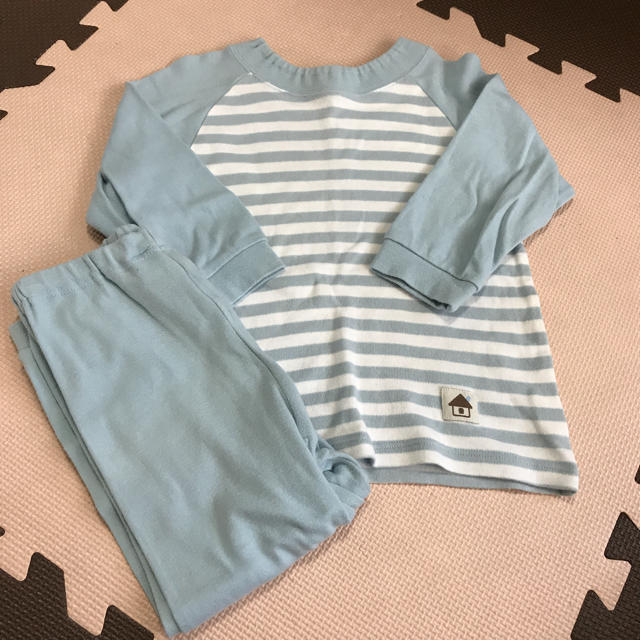 キッズ 男の子 パジャマ ボーダー 100 キッズ/ベビー/マタニティのキッズ服男の子用(90cm~)(パジャマ)の商品写真