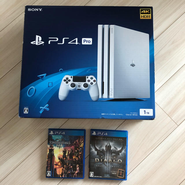 PS4 Pro 1TB【ほぼ新品】人気色ホワイト