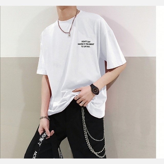 半袖バックプリント Tシャツ 韓国ファッション オーバーサイズ メンズの通販 By Mai S Shop ラクマ