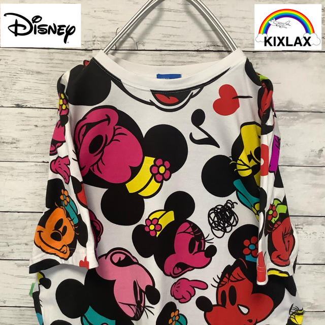 Disney(ディズニー)の[一点物][Disney]喜怒哀楽総柄ミニーTシャツ　002 メンズのトップス(Tシャツ/カットソー(半袖/袖なし))の商品写真