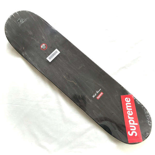 新品 20SS シュプリーム スケートボード デッキ クローム 8インチ 黒