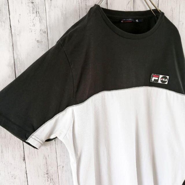 FILA(フィラ)の《人気 古着》FILA フィラ ロゴTシャツ 半袖 海外 オーバーサイズ メンズのトップス(Tシャツ/カットソー(半袖/袖なし))の商品写真