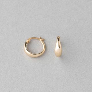 ete - 【6月末まで】ete フープピアス k10(クロスバーk18
