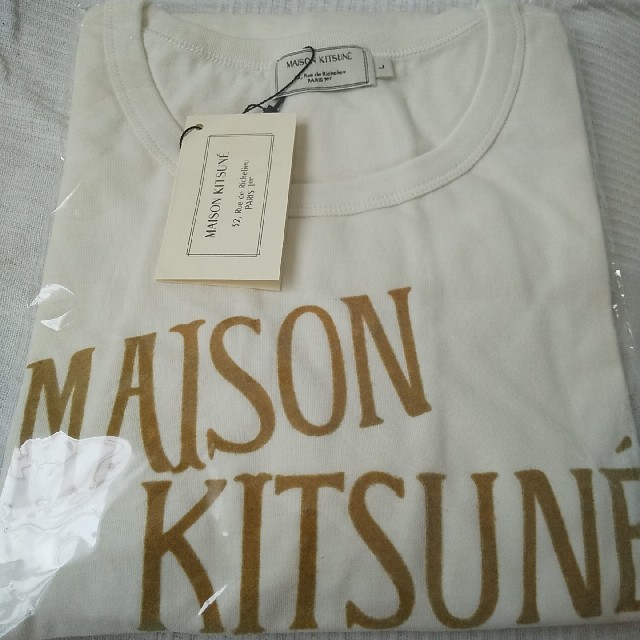 MAISON KITSUNE'(メゾンキツネ)のメゾンキツネ 半袖Tシャツ Lサイズ【新品未使用】 メンズのトップス(Tシャツ/カットソー(半袖/袖なし))の商品写真