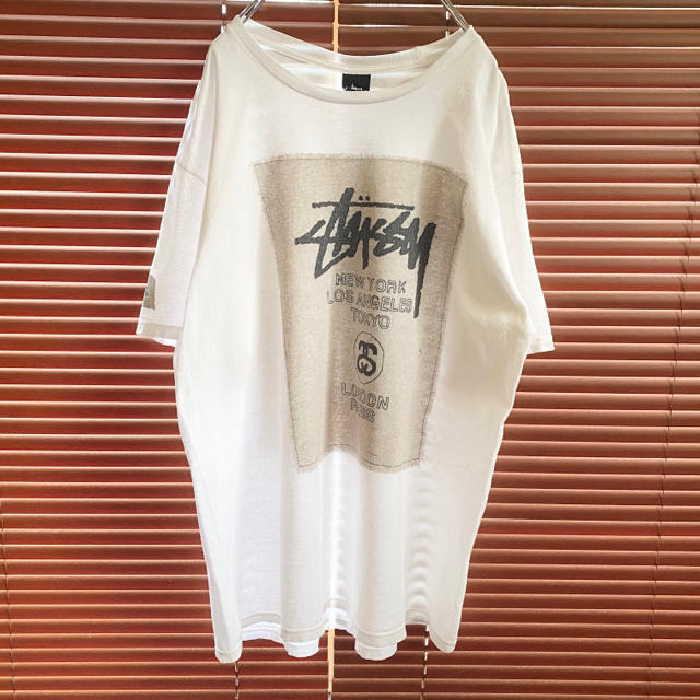STUSSY(ステューシー)の【メキシコ製】ステューシー　ビッグロゴ　デザインTシャツ メンズのトップス(Tシャツ/カットソー(半袖/袖なし))の商品写真