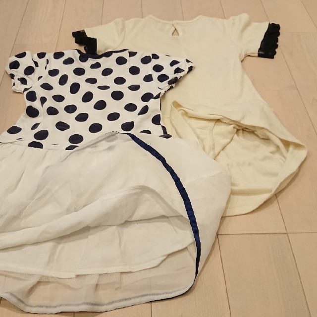 mou jon jon(ムージョンジョン)のこども服 女の子 120cm 2着 moujonjon & axes femme キッズ/ベビー/マタニティのキッズ服女の子用(90cm~)(ワンピース)の商品写真