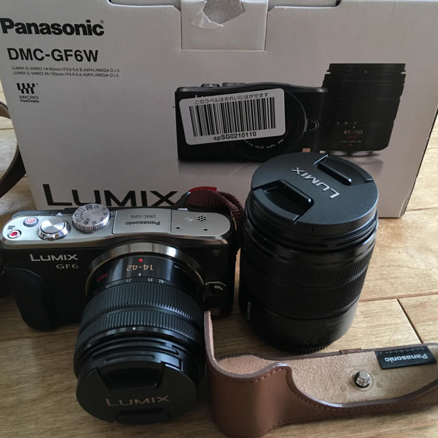 カメラPanasonic DMC-GF6W ミラーレス 望遠レンズ付