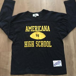 アメリカーナ(AMERICANA)のアメリカーナ　フットボールTシャツ　七分袖(Tシャツ/カットソー(七分/長袖))