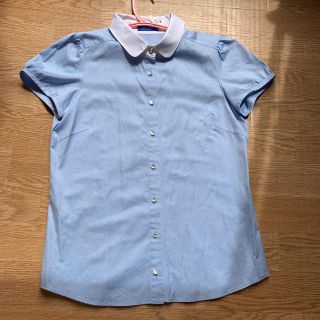 バーバリーブルーレーベル(BURBERRY BLUE LABEL)のブルーレーベルクレストブリッジ　パフスリーブ半袖シャツ(シャツ/ブラウス(半袖/袖なし))