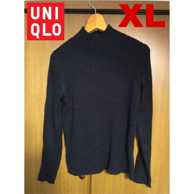 UNIQLO(ユニクロ)のユニクロ　黒セーター　トップス　手渡し427円値引き可 レディースのトップス(ニット/セーター)の商品写真