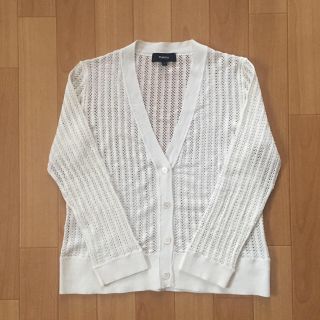 セオリー(theory)の☆専用 セオリー 17SS レース カーディガン ホワイト(カーディガン)