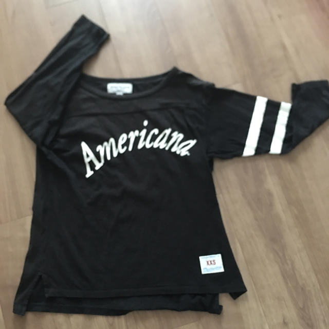 Americana アメリカーナ 黒 Tシャツの通販 By ラグ S Shop アメリカーナならラクマ