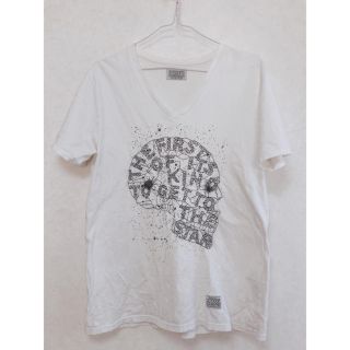 アズールバイマウジー(AZUL by moussy)のAZUL  白　スカルTシャツ　(Tシャツ/カットソー(半袖/袖なし))