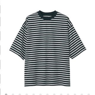 ムジルシリョウヒン(MUJI (無印良品))のMUJI Labo  ドロップショルダーボーダーＴシャツ(Tシャツ(長袖/七分))