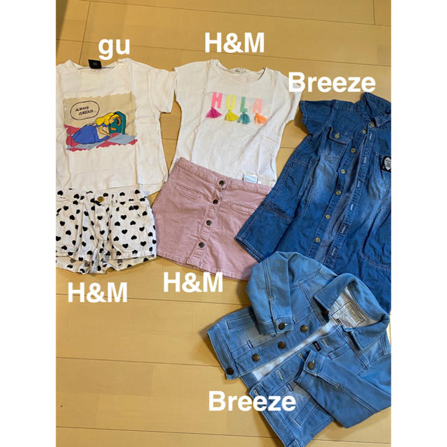 ANAP Kids(アナップキッズ)の女の子服まとめ売り110 キッズ/ベビー/マタニティのキッズ服女の子用(90cm~)(Tシャツ/カットソー)の商品写真