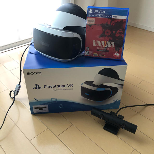 ゲームソフト/ゲーム機本体プレイステーションVR カメラ同梱版 psvr  バイオハザード7 極美品