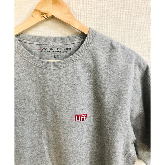 UNITED ARROWS(ユナイテッドアローズ)の【値下げ】ユナイテッドアローズ  Tシャツ メンズ L グレー メンズのトップス(Tシャツ/カットソー(半袖/袖なし))の商品写真