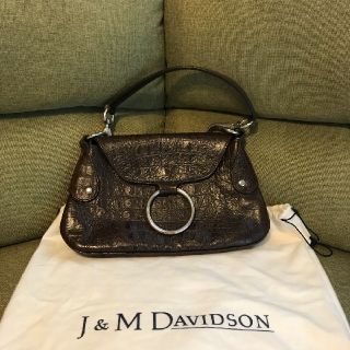 ジェイアンドエムデヴィッドソン(J&M DAVIDSON)の美品　J&M DAVIDSON レザークロコハンドバッグ(ハンドバッグ)