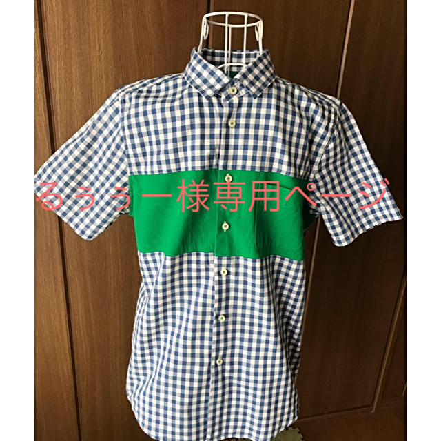 Design Tshirts Store graniph(グラニフ)のグラニフ　ギンガムチェックシャツSサイズ！ メンズのトップス(シャツ)の商品写真