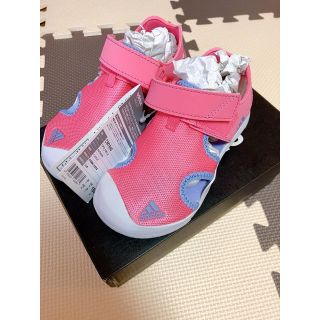 アディダス(adidas)のアディダス　adidas サンダル  ピンク　パープル　18cm(サンダル)