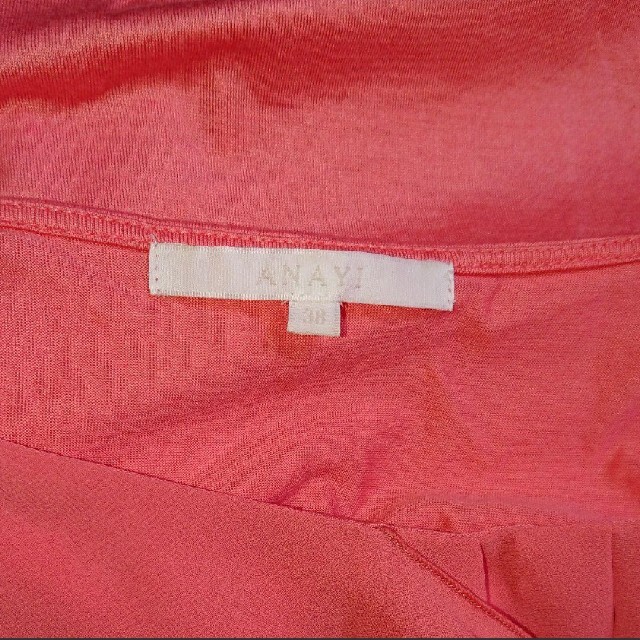 ANAYI(アナイ)のANAYI 半袖カットソー・ブラウス サーモンピンク 38 レディースのトップス(カットソー(半袖/袖なし))の商品写真