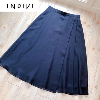 インディヴィ(INDIVI)のタグ付き シフォンスカート(ロングスカート)