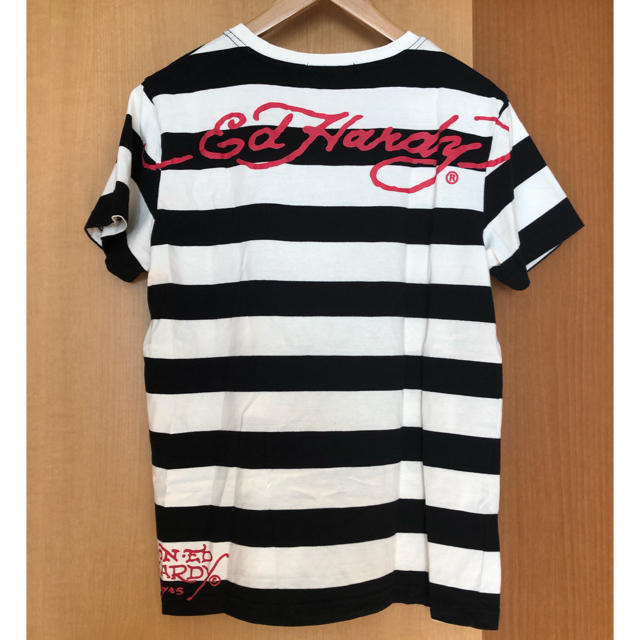 Ed Hardy(エドハーディー)のエドハーディ　ボーダーTシャツ サイズM メンズのトップス(Tシャツ/カットソー(半袖/袖なし))の商品写真