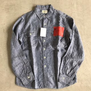 カトー(KATO`)のKATO(カトー) リネンWORK.SHIRT ブルーインディゴ【新品未使用品(シャツ)