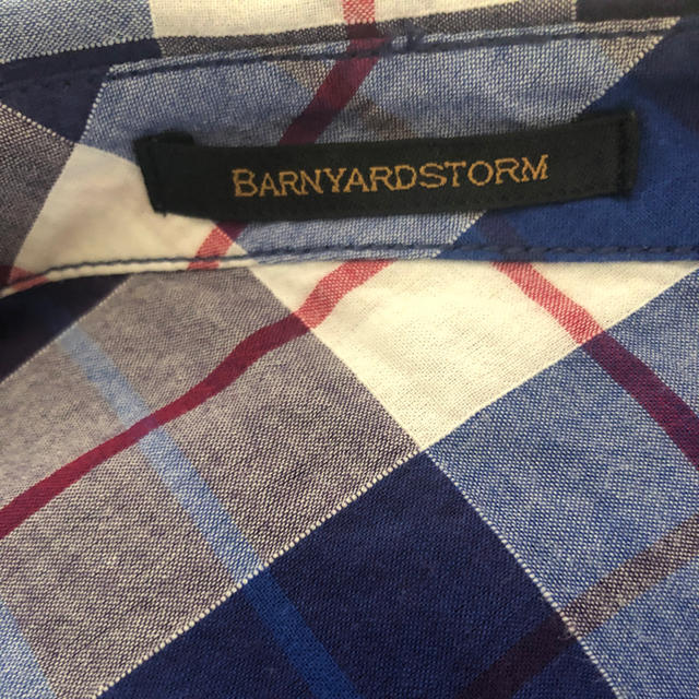 BARNYARDSTORM(バンヤードストーム)のBARNYARDSTORMブルー系　チェックシャツ (^^) レディースのトップス(シャツ/ブラウス(長袖/七分))の商品写真