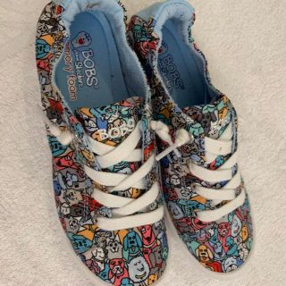 スケッチャーズ(SKECHERS)の再値下げ【新品・未使用】Sketchers Bob's 24cm 犬柄(スリッポン/モカシン)