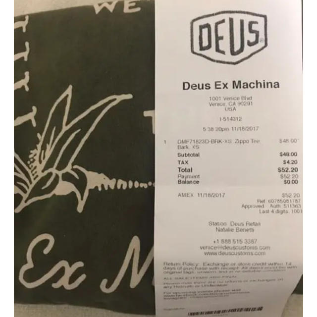 Deus ex Machina(デウスエクスマキナ)の　アメリカベニスで購入  DEUS EX MACHINA l/s tee ロンT メンズのトップス(Tシャツ/カットソー(七分/長袖))の商品写真
