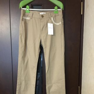 新品　レース切替パンツ　Lサイズ(カジュアルパンツ)