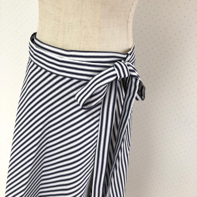 SCOT CLUB(スコットクラブ)のマンサール▪️ストライプラップデザインスカート▪️巻きスカート▪️スコットクラブ レディースのスカート(ロングスカート)の商品写真