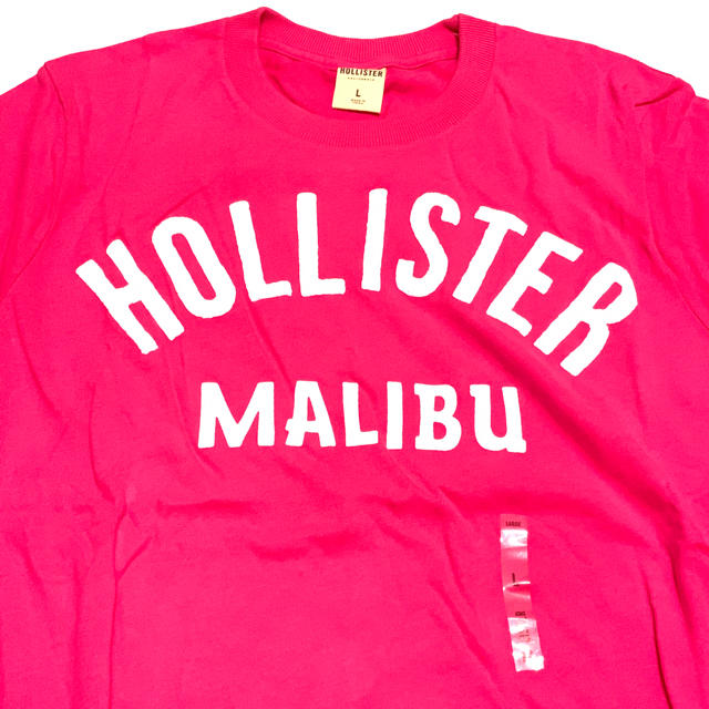 Hollister(ホリスター)のHOLLISTER Tシャツ ピンク L 新品！ メンズのトップス(Tシャツ/カットソー(半袖/袖なし))の商品写真
