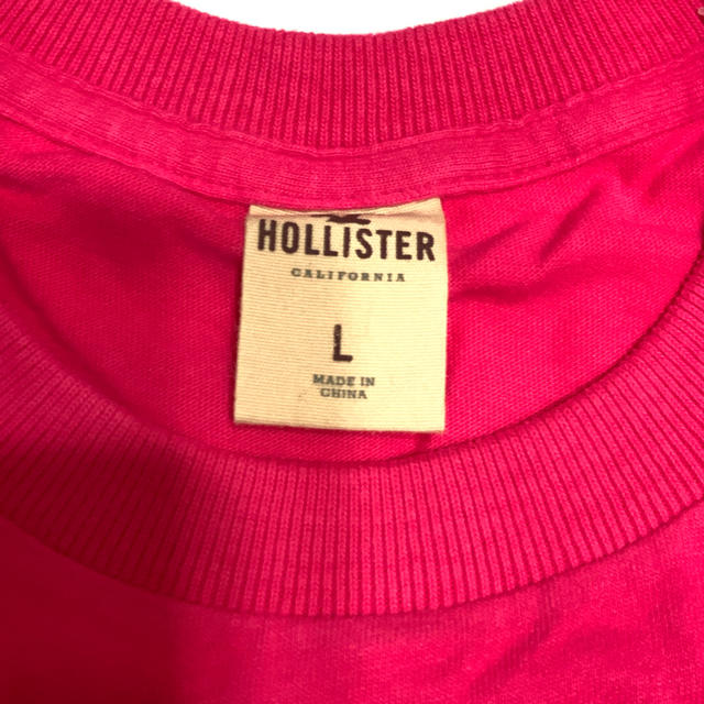 Hollister(ホリスター)のHOLLISTER Tシャツ ピンク L 新品！ メンズのトップス(Tシャツ/カットソー(半袖/袖なし))の商品写真