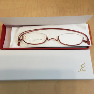 ペーパーグラス 老眼鏡　＋2.00  アンダーリム　レッド(サングラス/メガネ)
