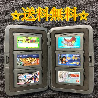 ゲームボーイアドバンス(ゲームボーイアドバンス)のゲームボーイカセット6個セット（＋ケース付き）(家庭用ゲームソフト)