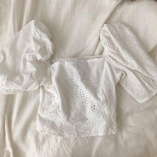 エイチアンドエム(H&M)のH&M レース　ブラウス(シャツ/ブラウス(長袖/七分))