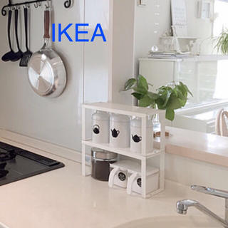イケア(IKEA)のイケア IKEA ヴァリエラ シェルフインサート ホワイト 1台【新品 未開封】(キッチン収納)