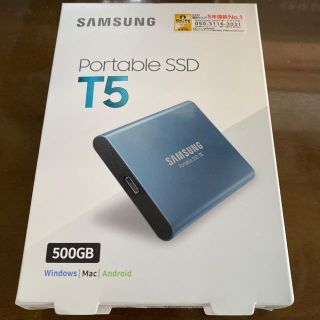 サムスン(SAMSUNG)の【新品未使用】Samsung T5 500GB USB 3.1 Gen2(PC周辺機器)